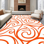 Dynamic Swirl Pattern Textile Rug