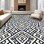 Tribal Maze Pattern Design Rug