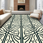 Abstract Organic Flowing Pattern Rug