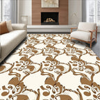 Brown Sketchy Organic Swirls Rug