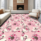 Whimsical Floral Pattern Rug