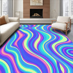 Psychedelic Swirl Pattern Rug