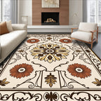 Central Floral Medallion with Border Rug