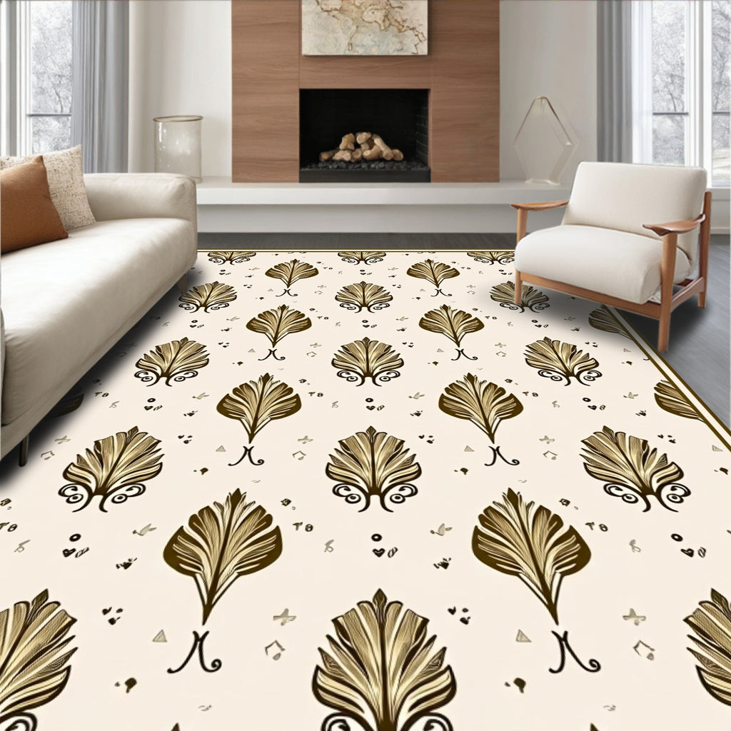 Art Nouveau Fern Pattern Rug
