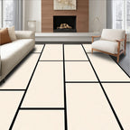 Geometric Abstract Panel Design Rug