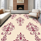 Damask Floral Pattern Design Rug