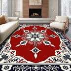 Ornate Floral Mandala Pattern Rug