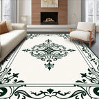 Classic Floral Scrollwork Design Rug