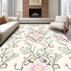 Vintage Floral Pattern With Delicate Blooms Rug