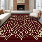 Art Deco Style Geometric Pattern Rug