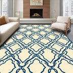 Classic Diamond Lattice Pattern Rug