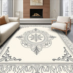 Elegant Floral Symmetry Design Rug