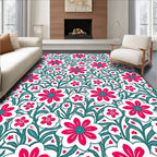 Vibrant Floral Patterned Delight Rug
