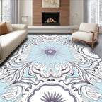 Intricate Floral Mandala Pattern Design Rug