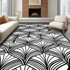 Art Deco Fan Pattern Rug