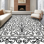 Classic Vine Scroll Frame Design Rug
