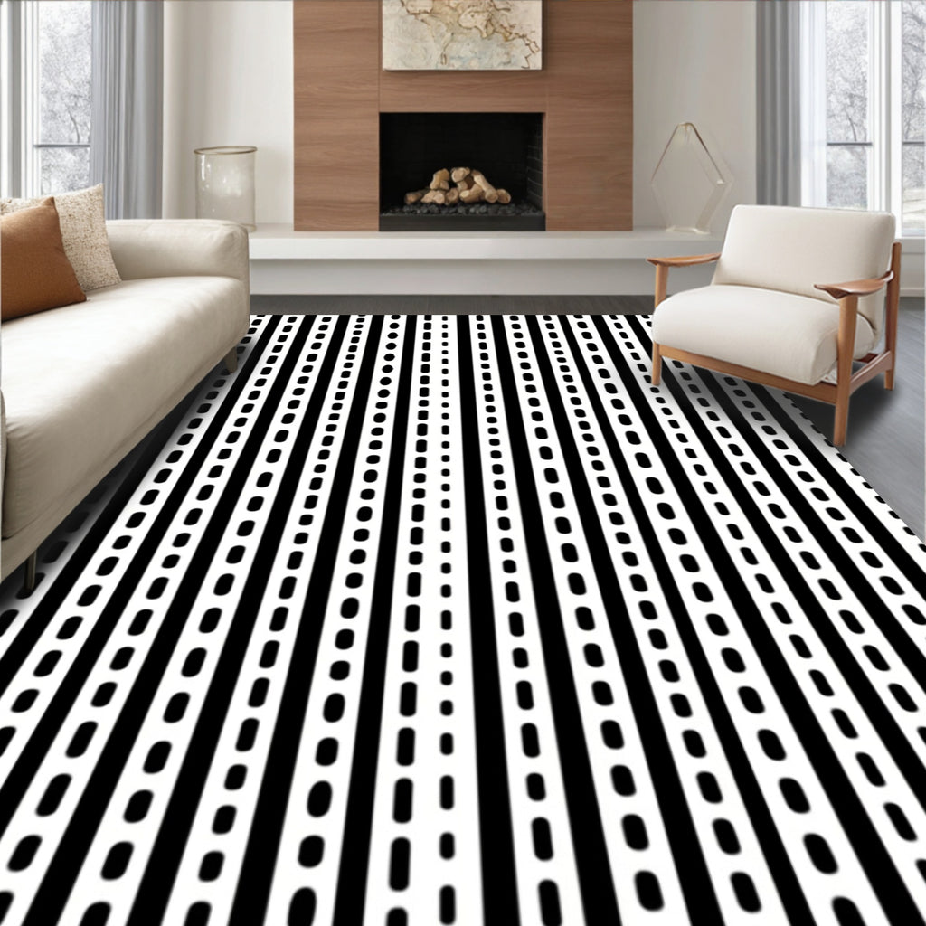 Linear Dash Pattern Design Rug