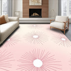 Sunburst Patterned Gradient Background Rug