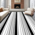 Bold Vertical Stripe Pattern Design Rug