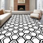 Modern Hexagonal Pattern Design Rug