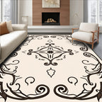 Ornate Floral Art Nouveau Design Rug