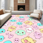 Cute Kawaii Monster Pattern Design Rug