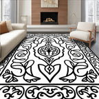 Intricate Floral Bird Pattern Design Rug