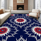 Bold Sunburst Pattern Design Rug
