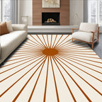 Radiant Sunburst Abstract Pattern Rug