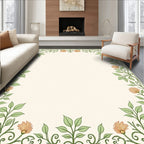 Vintage Floral Vine Botanical Design Rug