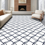 Interlocking Net Pattern Design Rug
