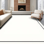 Classic Black and White Border Design Rug