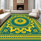 Ornate Mandala Floral Pattern Rug