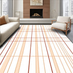 Classic Plaid Line Pattern Rug