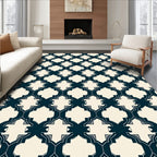 Classic Quatrefoil Lattice Design Rug
