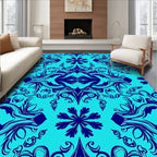 Symmetrical Floral Pattern Design Rug