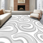 Abstract Swirls Art Decor Rug