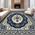 Classic Floral Inlay Pattern Rug