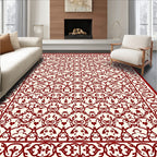 Intricate Floral Patterned Textile Design Rug