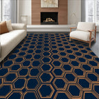 Hexagonal Pattern Geometric Design Rug