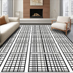Modern Grid Pattern Design Rug
