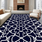 Modern Geometric Lattice Design Rug