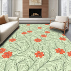 Citrus Floral Branch Pattern Design Rug