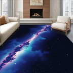 Cosmic Nebula Starry Night Sky Rug