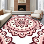 Mandala Flower Patterned Design Rug