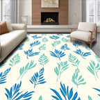 Tropical Leaf Pattern Rug