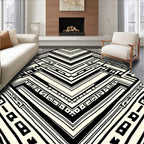 Geometric Chevron Pattern Rug