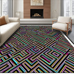 Bold Maze Geometric Design Rug