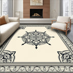 Ornate Floral Mandala Pattern Rug