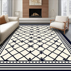 Classic Diamond Lattice Pattern Rug